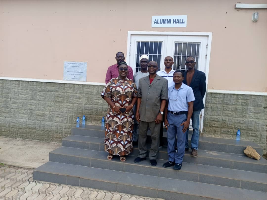 The Chairman, Alpha Helix Foundation, Dr Mohammed LawalBuga(3rd from left) during a working visit to the Molecular Biology Laboratory of the Veterinary Teaching Hospital, University of Jos, Nigeria